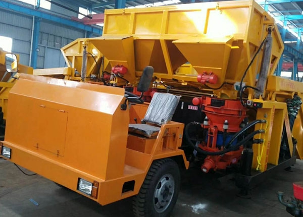KDZ-14G（工程型）一拖二雙料斗自動上料噴漿車